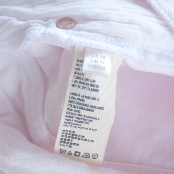 Free People Light Pink Distressed Button Fly Denim Shorts - Picture 13 of 13